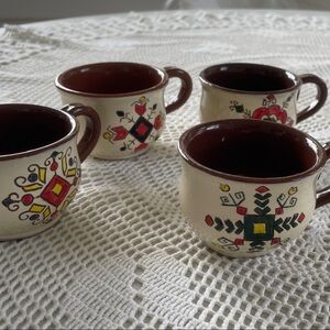 New Handcrafted Ceramic espresso Set - Multicolor
